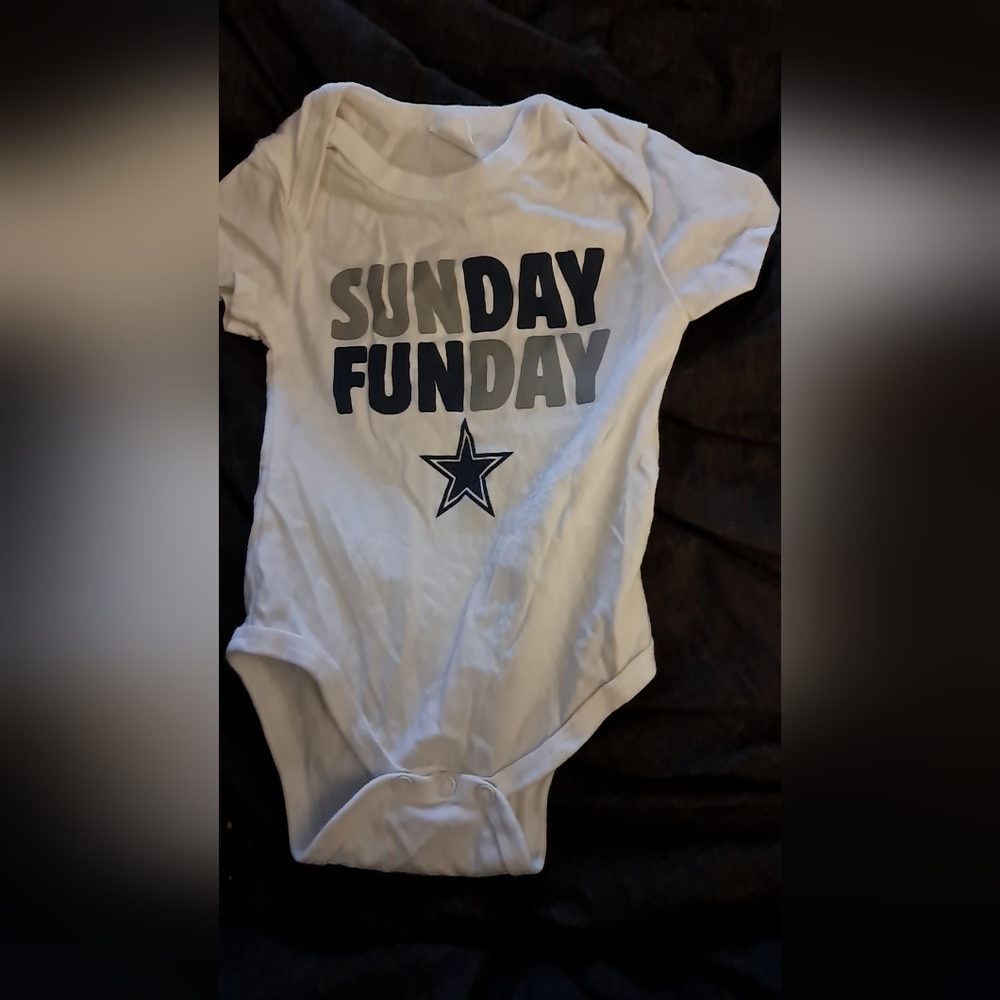 Dallas Cowboys unisex onesie, 6 months